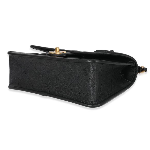 Chanel Black Caviar 22K Top Handle Flap - Picture 7 of 8